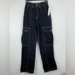 BDG Urban Outfitters size 24 Women’s Black Denim Cargo Slouchy Skate Jeans